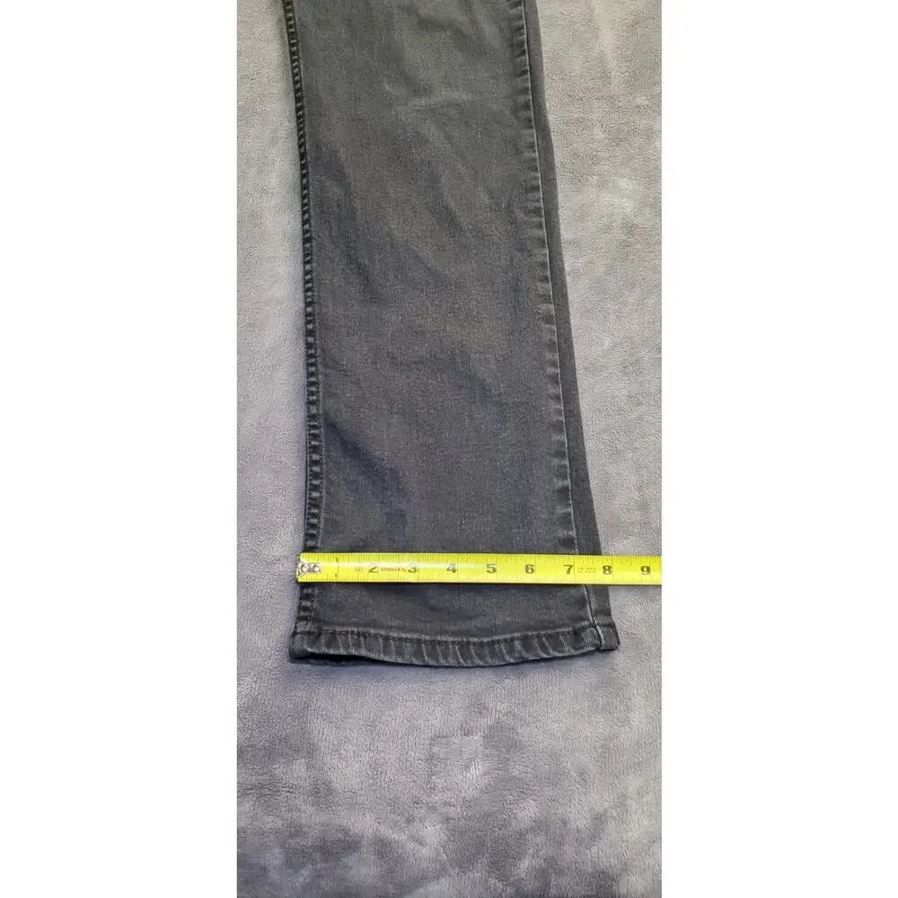 Levis 514 Black Jeans Mens Size 34x34 Slim Straight Fit Cotton Blend C24-12
